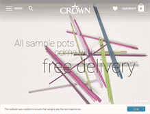 Tablet Screenshot of crownpaints.co.uk